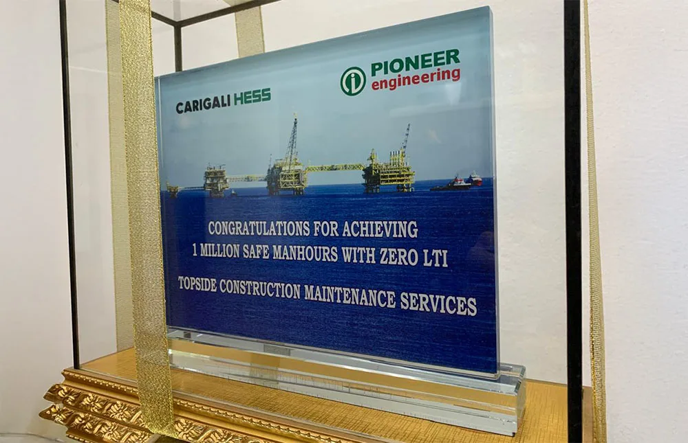 CHESS 2015 S.A.F.E AWARD (1,000,000 SAFE MANHOURS WITH ZERO LTI)